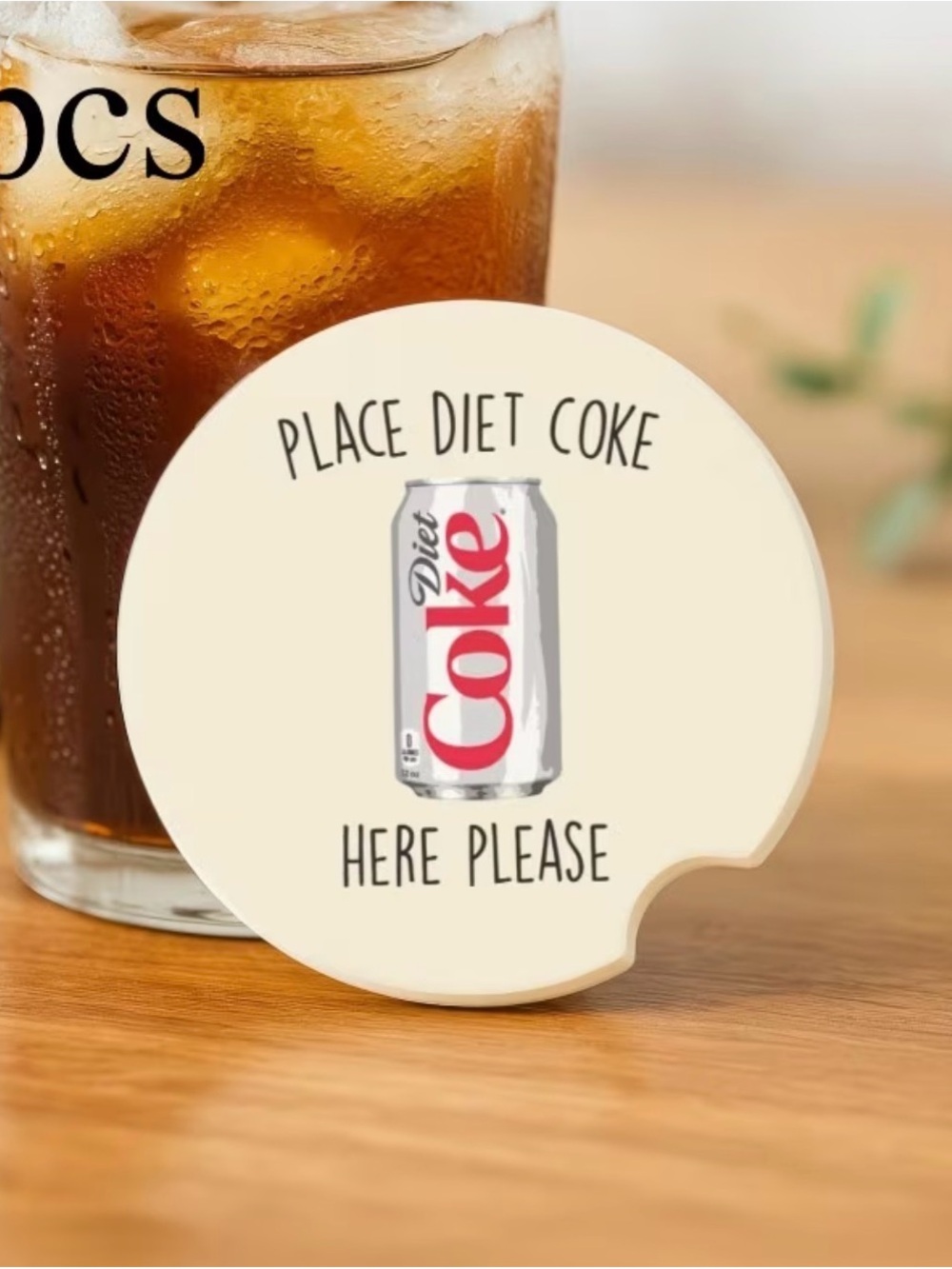 Drink Marker Coaster - Cream